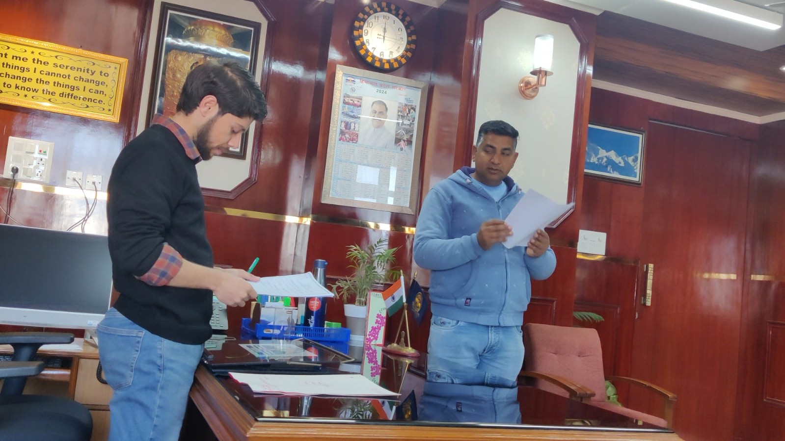 SDM administered oath of office and secrecy
